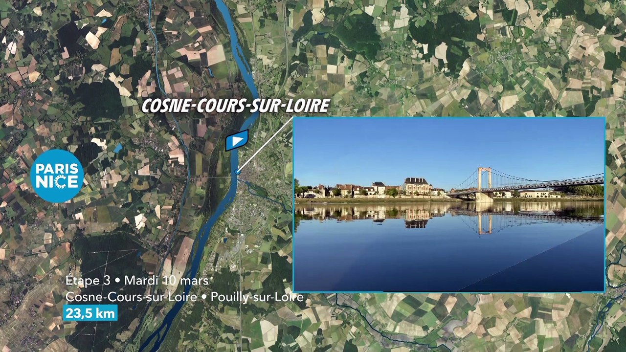 Paris-Nice 2026, étape 3 : Cosne-Cours-sur-Loire - Pouilly-sur-Loire, parcours, profil et horaire - Cyclisme - Paris-Nice