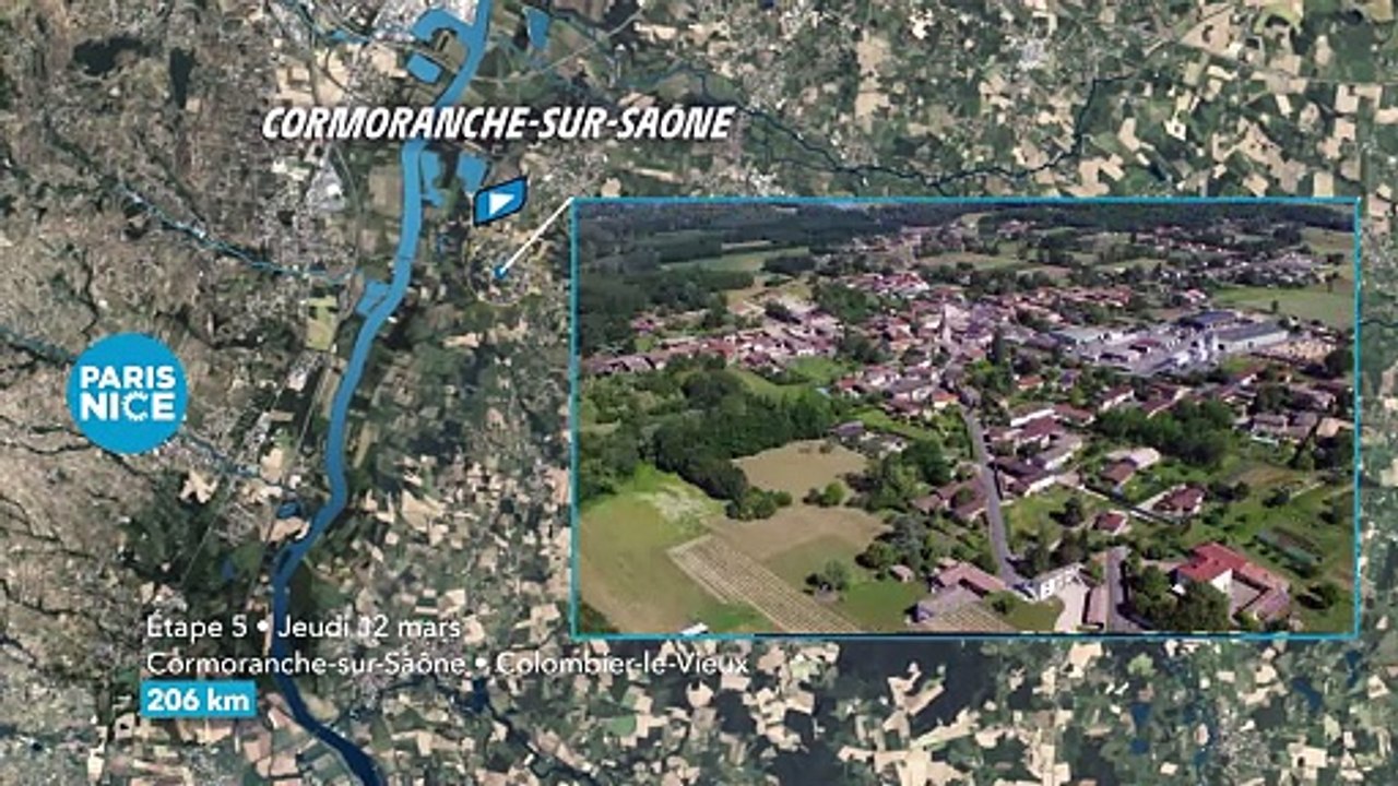 Paris-Nice 2026, étape 5 : Cormoranche-sur-Saône - Colombier-le-Vieux, parcours, profil et horaire - Cyclisme - Paris-Nice