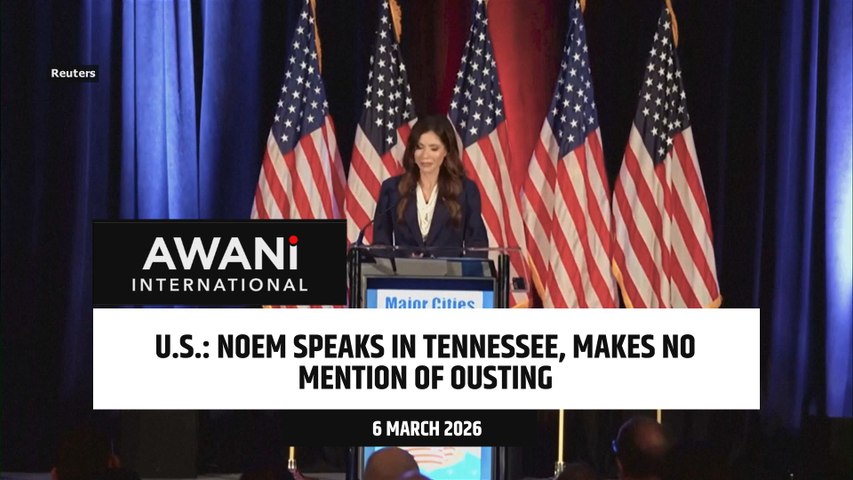 Noem speaks in Tennessee, makes no mention of ousting by Trump
