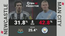 Newcastle v Manchester City - Opta Predictor