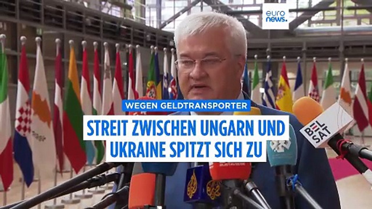 Konflikt spitzt sich zu: Ukraine wirft Ungarn vor, Geldtransport abgefangen zu haben