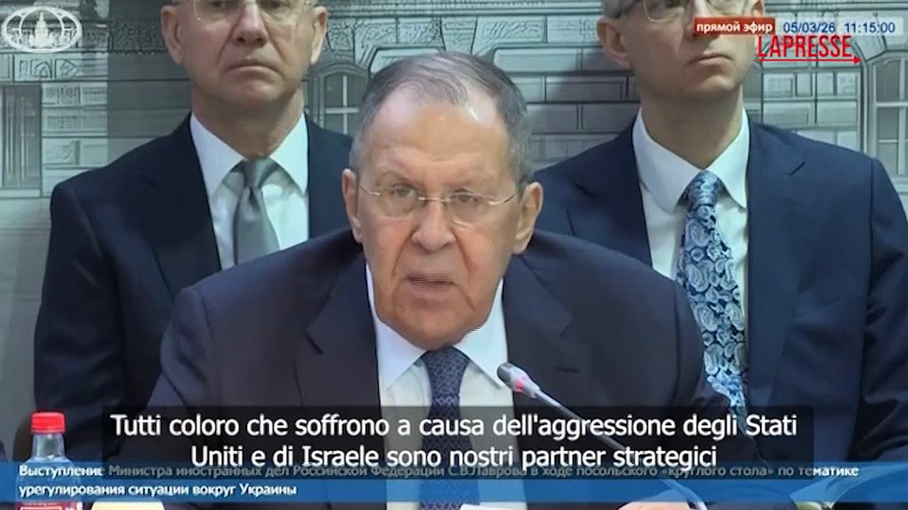 Lavrov: "Tutti i Paesi colpiti da Usa e Israele sono nostri partner strategici"
