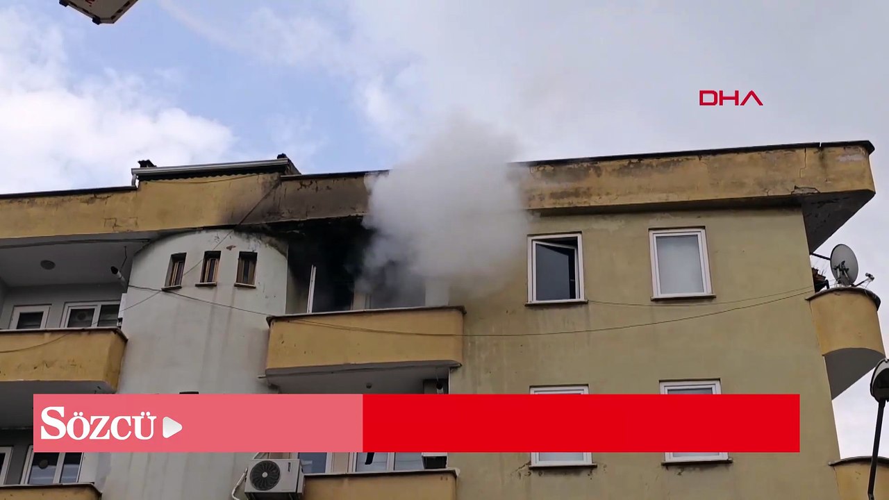 Ocakta unutulan yemek yangına yol açtı