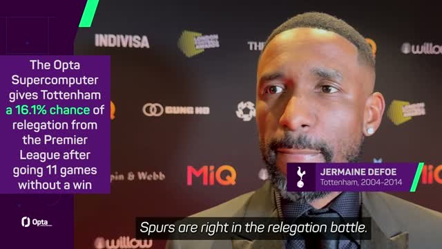 'There's nowhere to hide now' - Defoe on Spurs' relegation battle