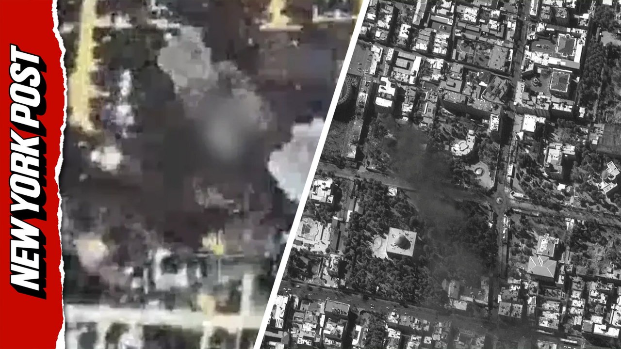 Dramatic video shows 100 bombs destroy slain Ayatollah Khamenei's secret underground bunker