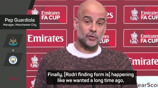 Rodri is getting better and better - Guardiola