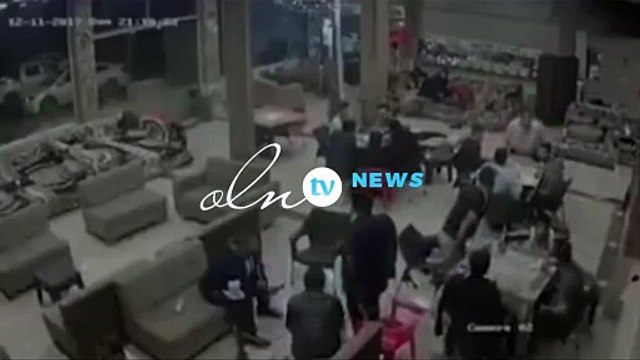 فرار جماعي من مقهى أثناء وقوع زلزال العراق