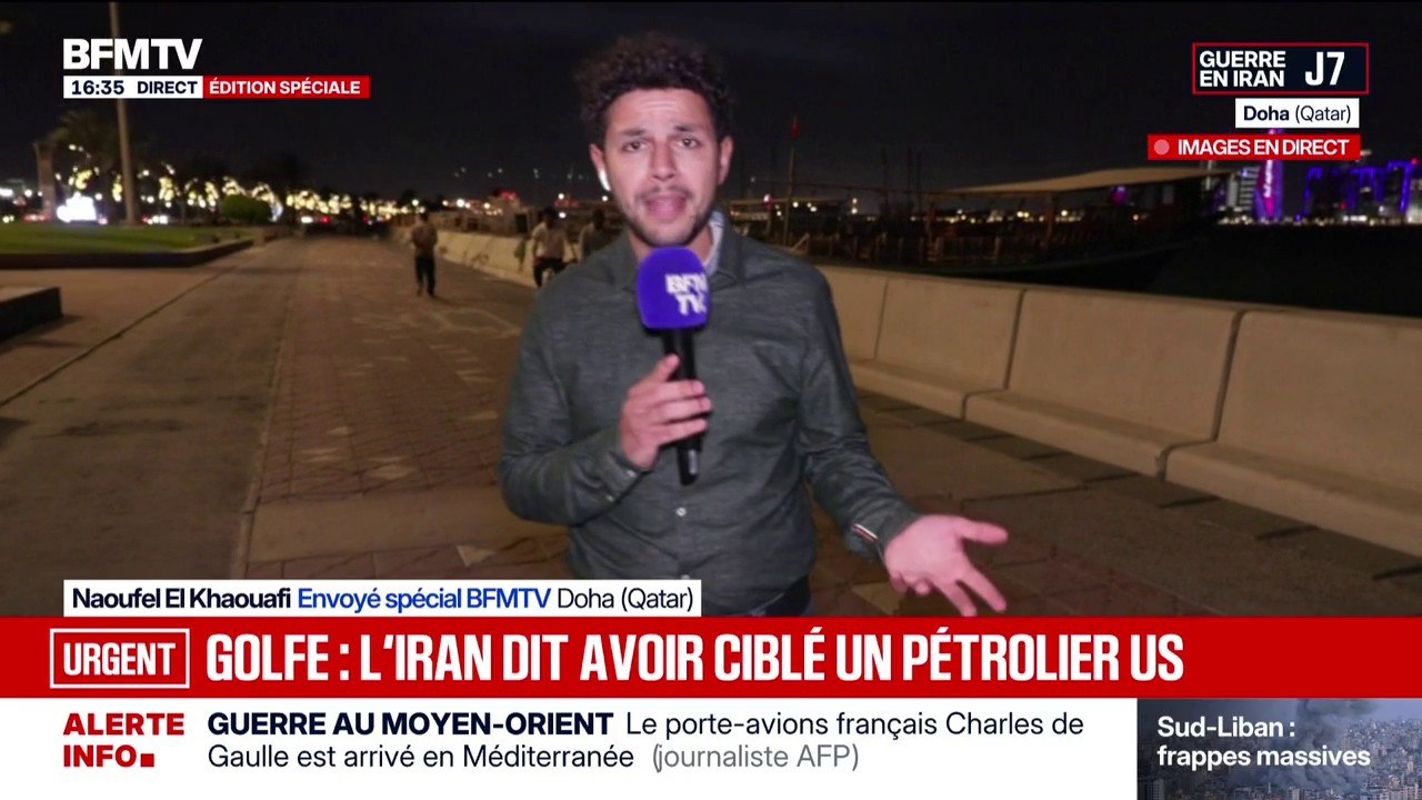 La télévision d'État iranienne affirme qu'un navire, touché par un drone, est en feu dans le détroit d'Ormuz