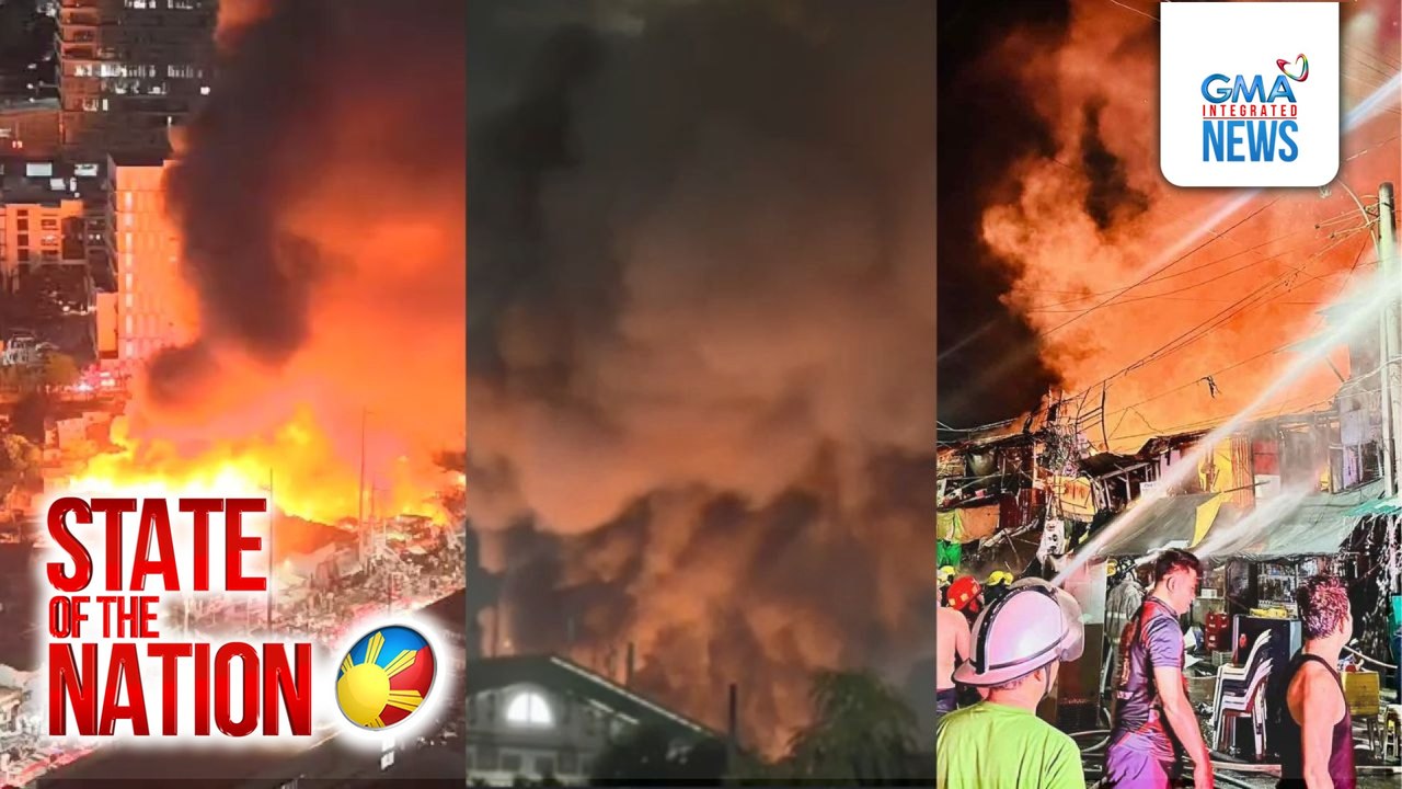 Sunog sa mga bahay sa NIA Road, umabot na sa ika-5 alarma | SONA