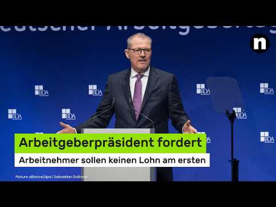 Arbeitgeberpräsident fordert: Arbeitnehmer sollen keinen Lohn am ersten Krankheitstag erhalten