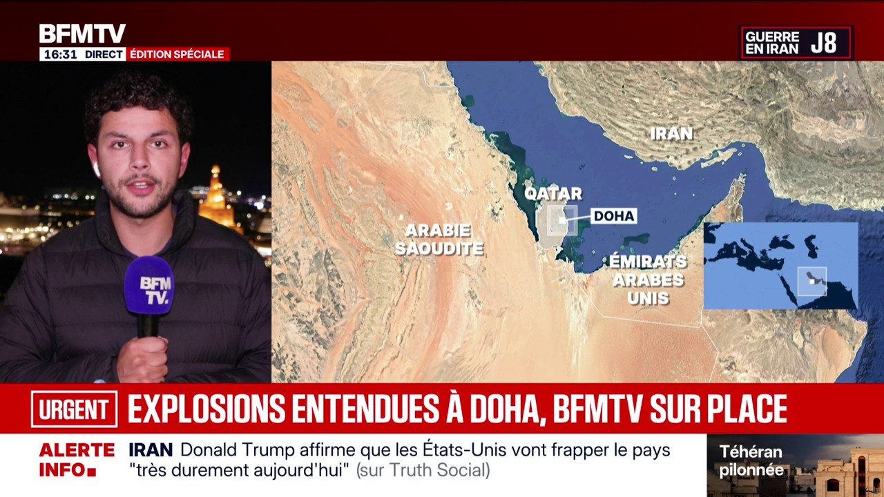 Des explosions ont été entendues à Doha au Qatar, les équipes de BFMTV sont sur place