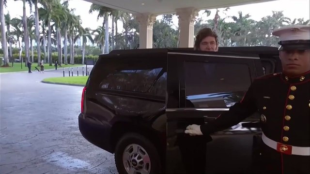 La llegada viral de Milei a la cumbre Escudos de las Américas de Miami