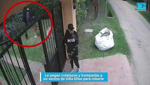 Le pegan culatazos y trompadas a un vecino de Villa Elisa para robarle