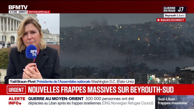 Guerre au Moyen-Orient: C'est au peuple iranien de choisir, le moment venu, par des élections libres, les dirigeants qui vont pouvoir conduire la destinée du pays , déclare Yaël Braun-Pivet