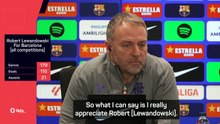 'We will see' - Flick asked about Lewandowski's Barca future