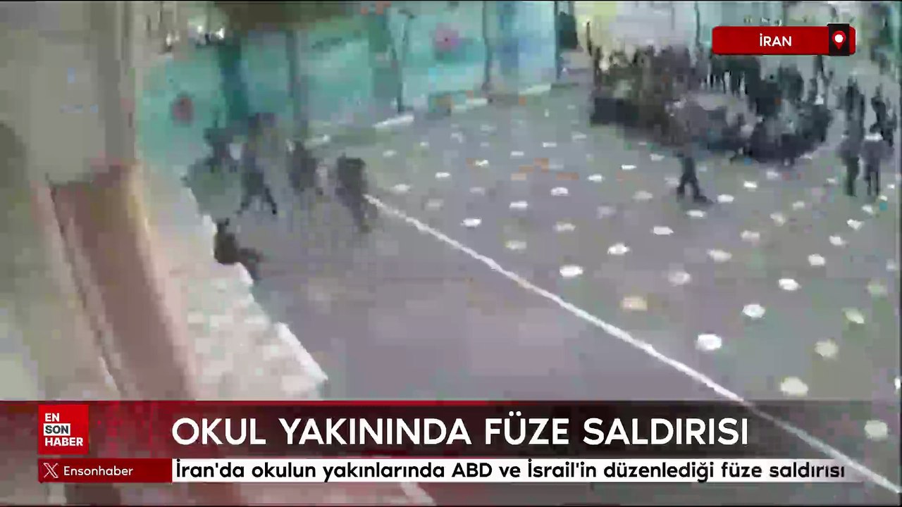İran'da okulun yakınlarında ABD ve İsrail'in düzenlediği füze saldırısı