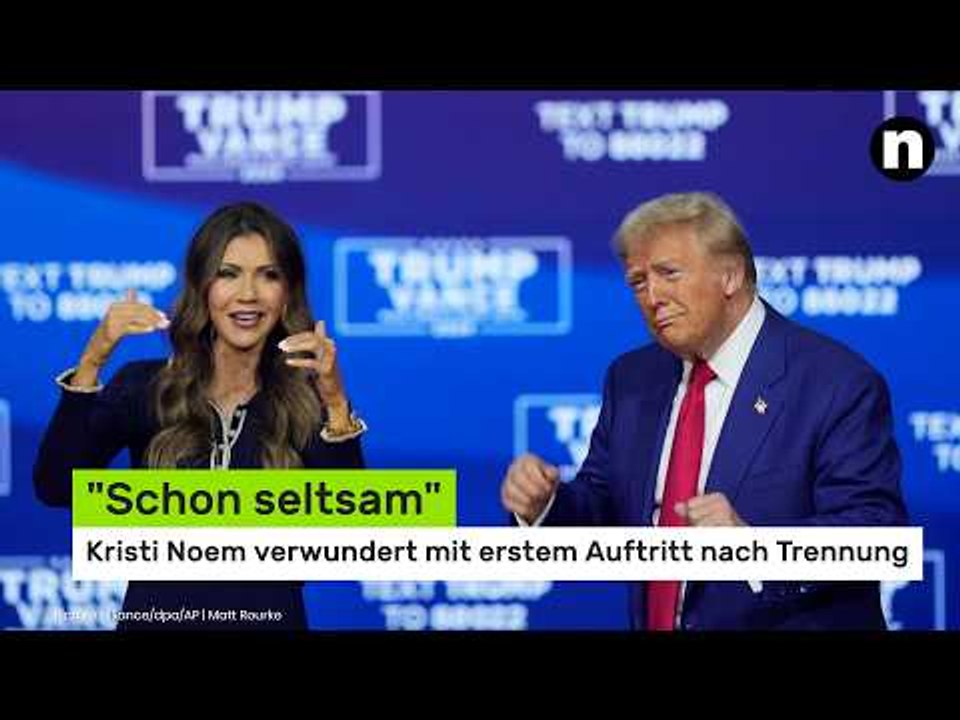 'Schon seltsam' - Kristi Noem verwundert mit erstem Auftritt nach Trennung