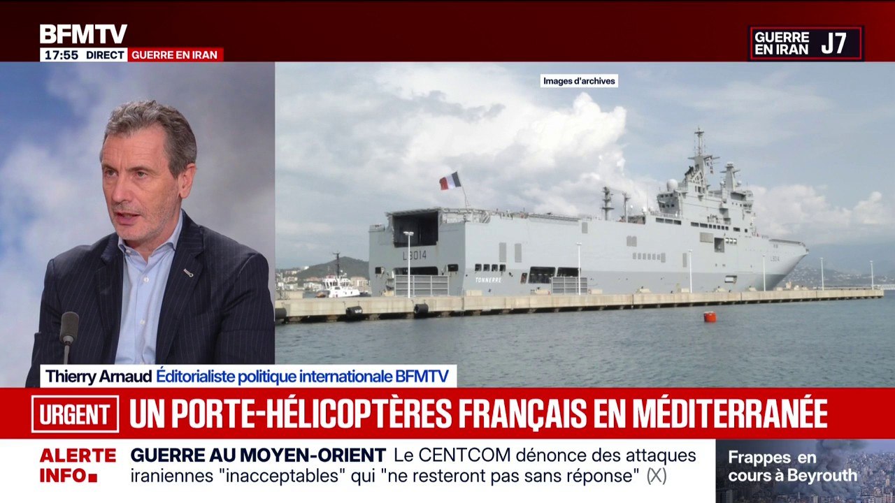 Guerre au Moyen-Orient: la France déploie un porte-hélicoptères amphibie en Méditerranée