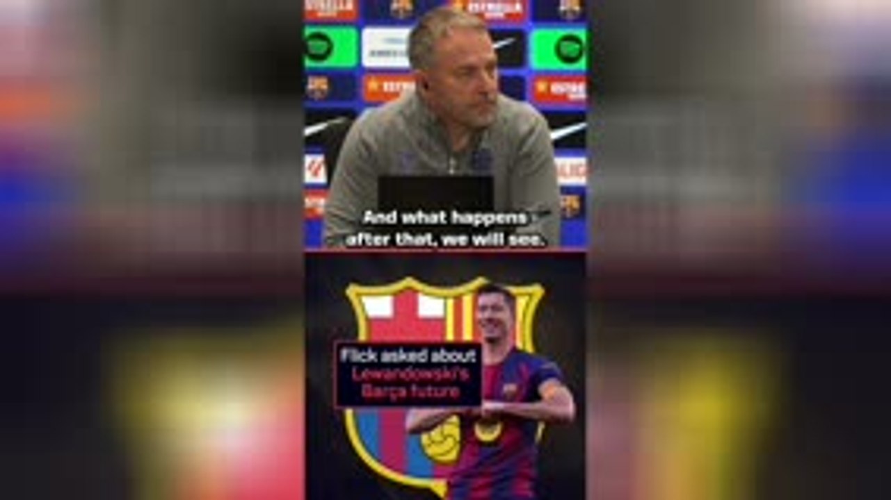 Flick provides update on Lewandowski’s Barca future