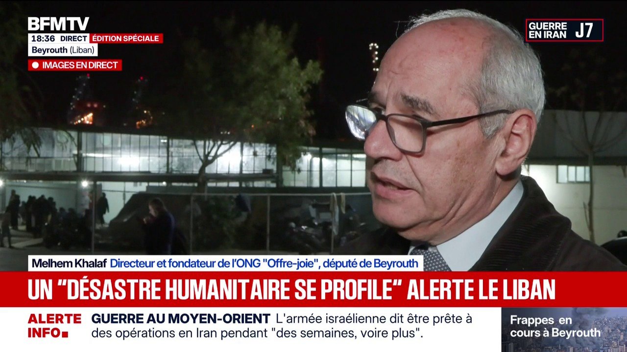 Guerre au Moyen-Orient: ce député de Beyrouth et fondateur de l'ONG "Offre-joie" déplore "une catastrophe humaine" après le déplacement de milliers de Libanais