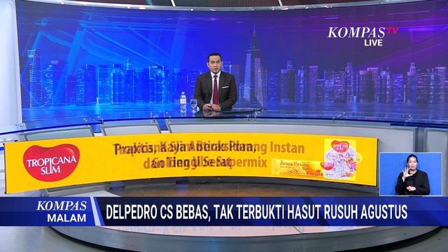 Momen Delpedro CS Dinyatakakn Bebas, Tak Terbukti Hasut Rusuh Agustus | KOMPAS MALAM
