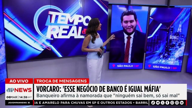 “Esse negócio de banco é igual máfia”, diz Vorcaro em mensagens sobre Banco Master | TEMPO REAL