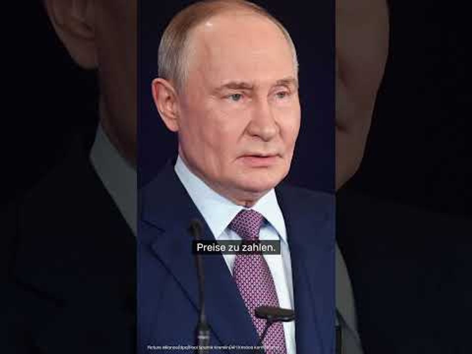 Kreml-Chef droht Europa mit sofortigem Gas-Stopp