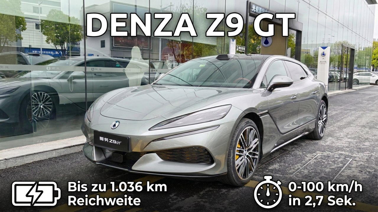 Denza Z9 GT: Elektro-GT mit über 1.000 km Reichweite vorgestellt