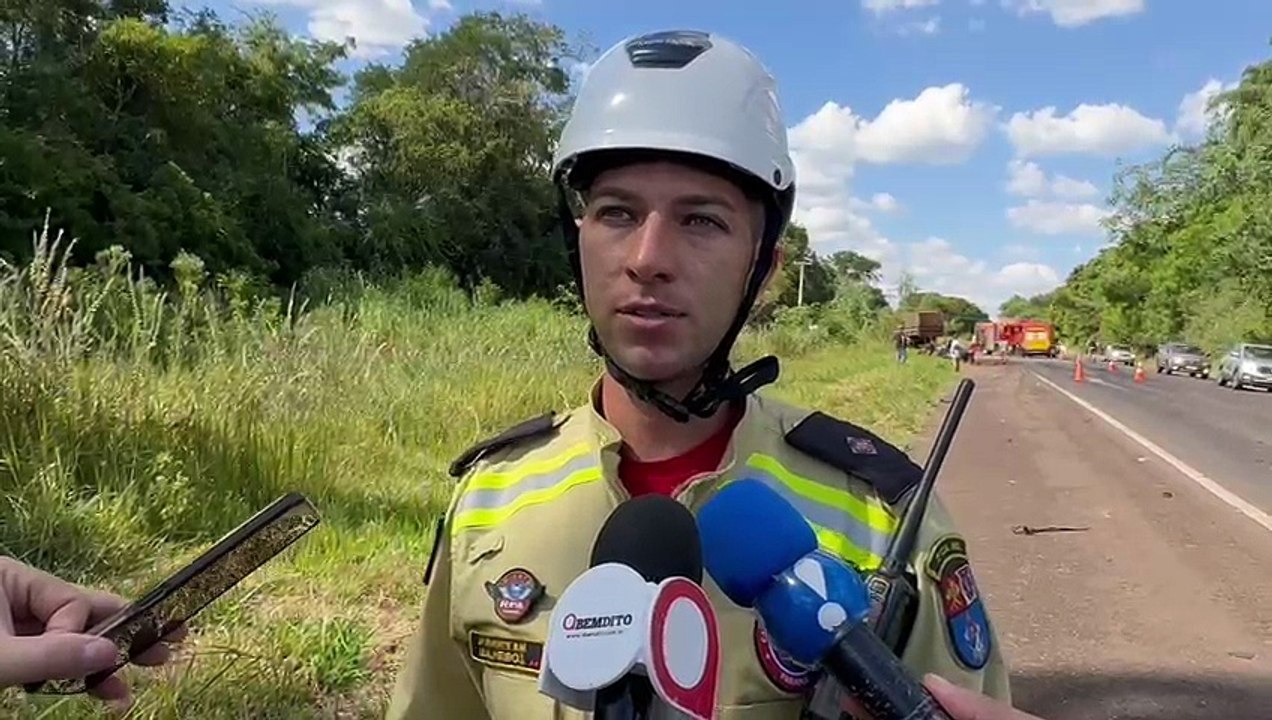Tenente do Corpo de Bombeiros relata dinâmica de acidente mortes próximo ao trevo de Lovat