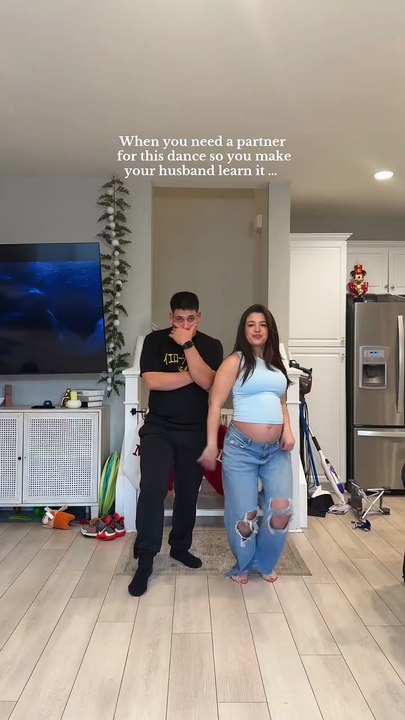 Not going to lie this took us an hour and a half lol 🤣 #couple #trend #pregnant #foryou @Ciros Burdier