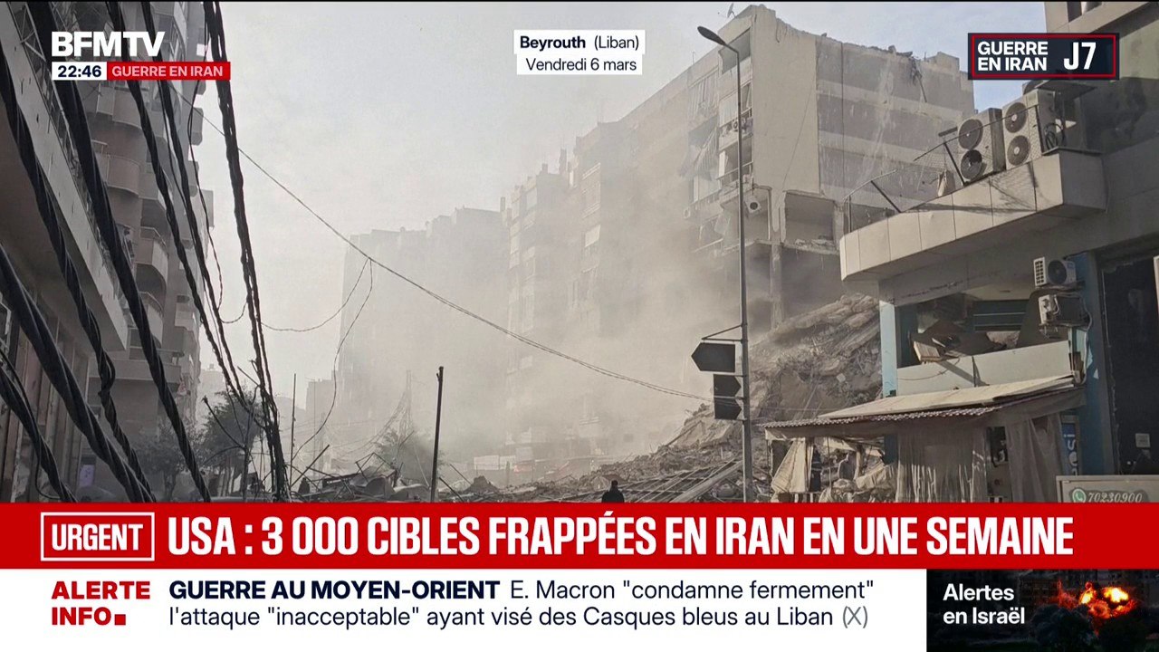 Les images des dégâts à Beyrouth au Liban après les frappes israéliennes