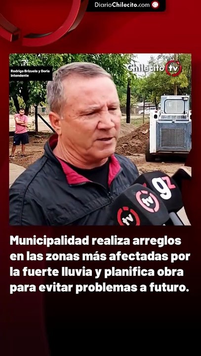 Municipalidad realiza arreglos en las zonas más afectadas por la fuerte lluvia y planifica obra para evitar problemas a futuro.