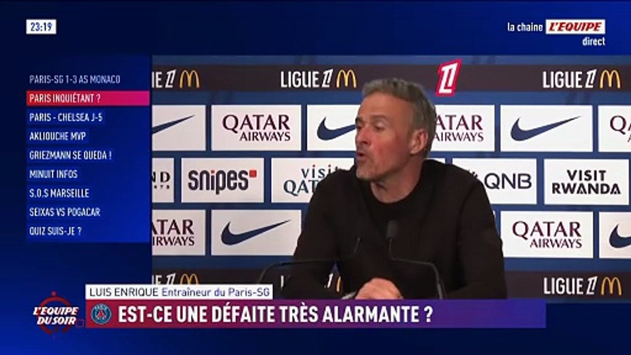 Luis Enrique : «On a été très imprécis» - Foot - Ligue 1 - PSG