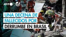 Una docena de muertos por derrumbe de residencia de ancianos en Brasil