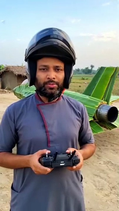 আমি তৈরি করলাম কলা গাছের এফ ৩৫ যুদ্ধ  বিমান || F35 fighter jet made in Bangladesh