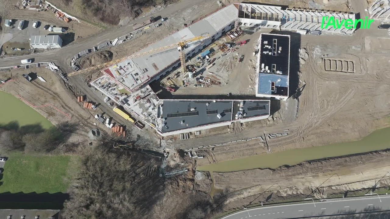 Le Brabant wallon vu du ciel : l’impressionnant futur pôle technique de la Ville de Wavre