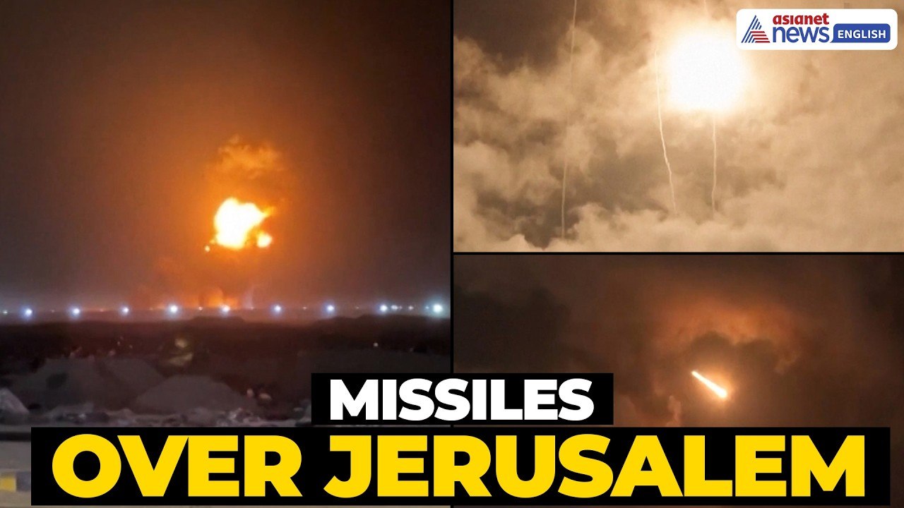 Iran-Israel War Intensifies: Night Missiles Over Jerusalem & Tel Aviv