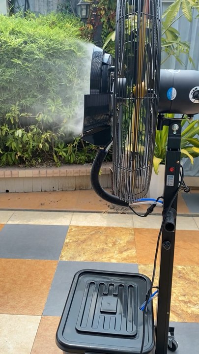 Mingletec Brushless DC industrial mist fan, large air volume, spraying cover more than 8 meters!#brushless #bldc #industrial #mistfan #heavyduty #waterproof #aircooler #ventilation #manufacturer #fyp