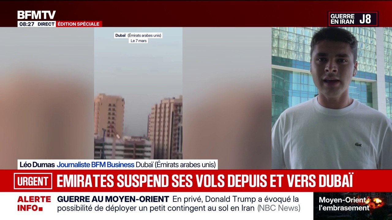 Guerre au Moyen-Orient: la compagnie aérienne Emirates suspend l'ensemble de ses vols au départ et à destination de Dubaï jusqu'à nouvel ordre