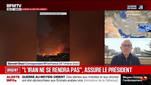 Guerre au Moyen-Orient: le président iranien affirme que son pays ne se rendra pas aux États-Unis