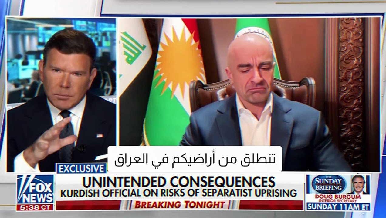طالباني: تغيير النظام في إيران غير مطروح حالياً والحرب قد تطول
