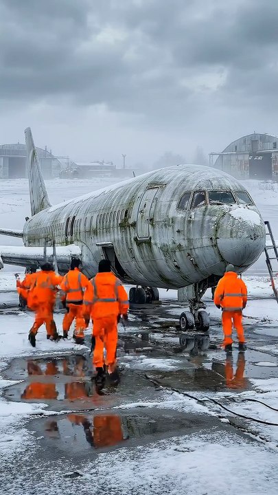 old airplane into new