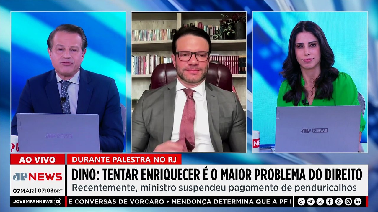 Flávio Dino diz que “enriquecer a qualquer custo” é o maior problema do direito