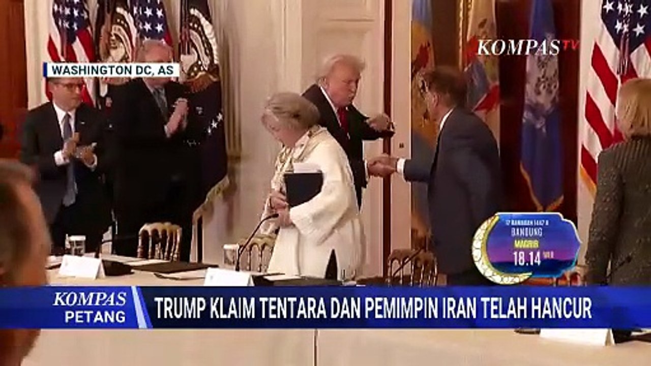Presiden AS Donald Trump Klaim Militer Iran Hancur: Pertanyaan Soal Rusia Bodoh! | KOMPAS PETANG