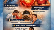 Achten Sie auf diese 4 Symptome von Magengeschwüren.
