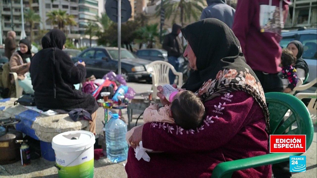 Líbano: catástrofe humanitaria tras bombardeos israelíes; familias buscan refugio