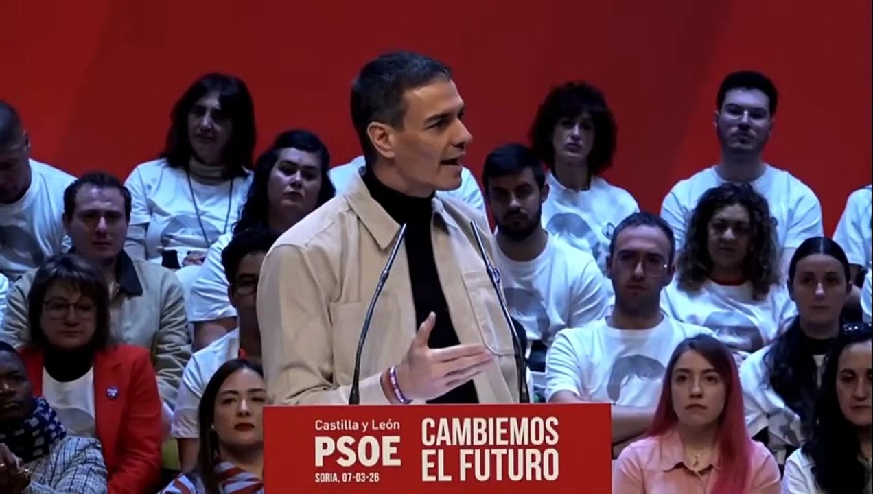 Sánchez llama "hipócritas" a Feijoó y Abascal por "apoyar la guerra de Trump"