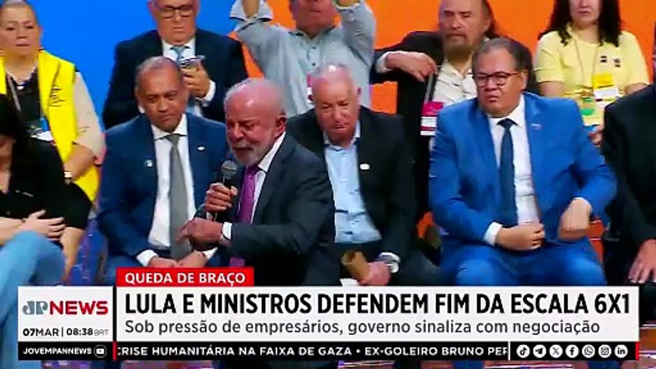 Lula e ministros defendem fim da escala 6x1 em evento sobre trabalho