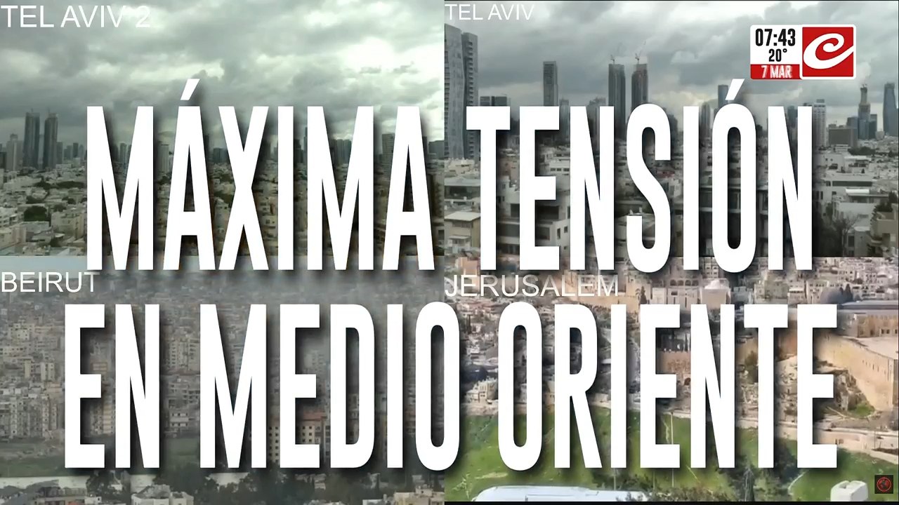 Máxima tensión en Medio Oriente: nuevos bombardeos