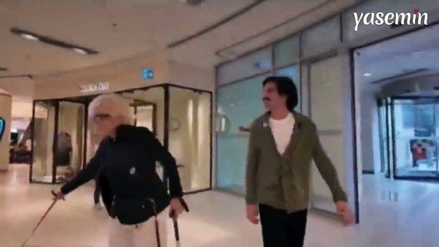 Semiramis Pekkan'ın köpeğiyle AVM'deki görüntüleri olay oldu